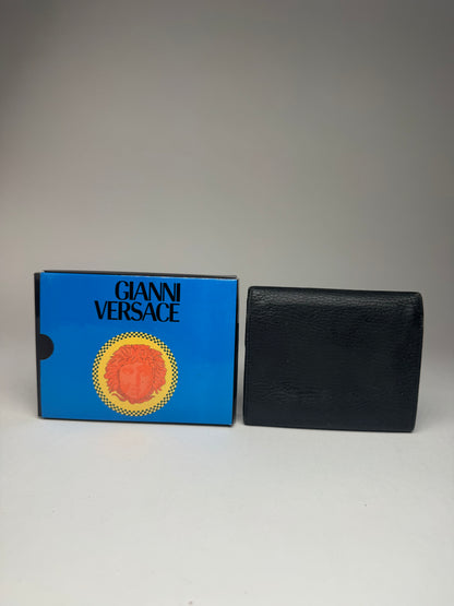 Vintage Gianni Versace Leather Wallet black