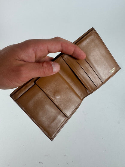 Vintage Celine Paris Leather Wallet Brown