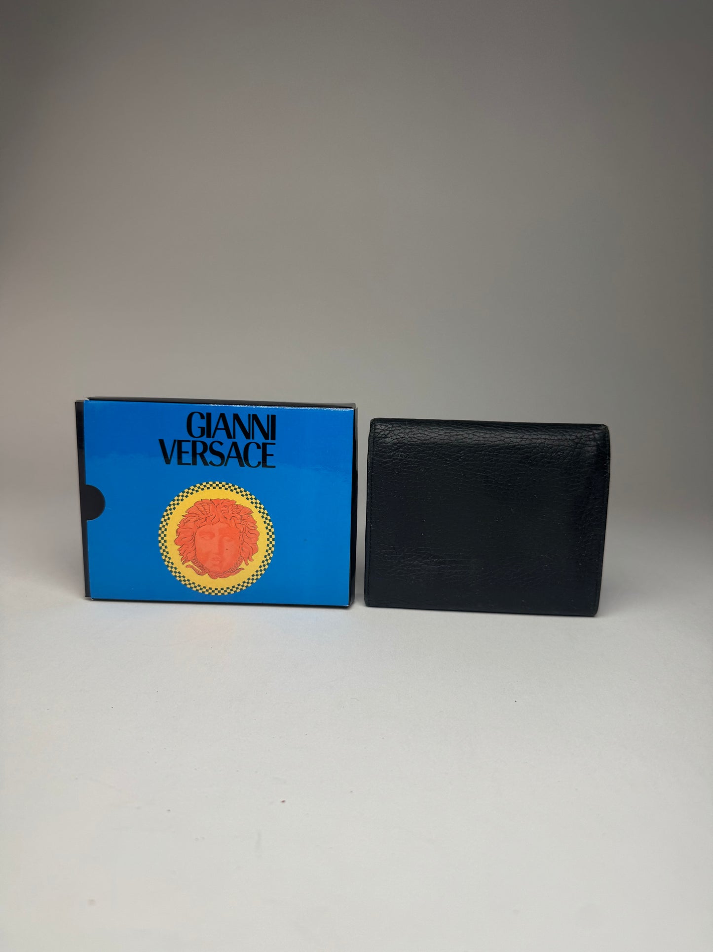 Vintage Gianni Versace Leather Wallet black