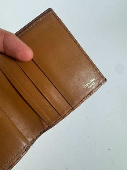 Vintage Celine Paris Leather Wallet Brown