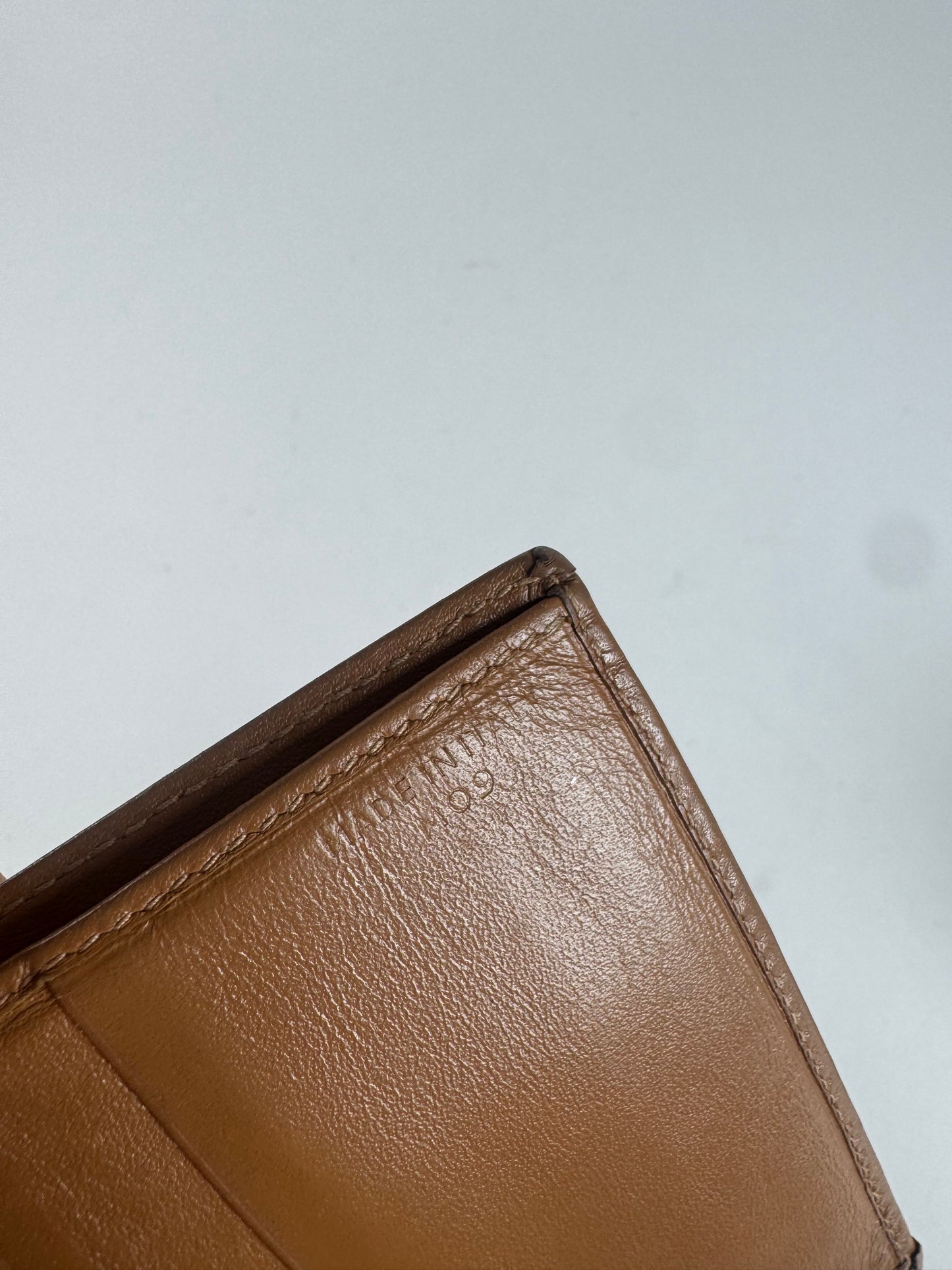 Vintage Celine Paris Leather Wallet Brown