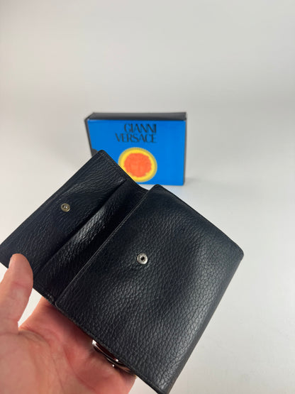 Vintage Gianni Versace Leather Wallet black