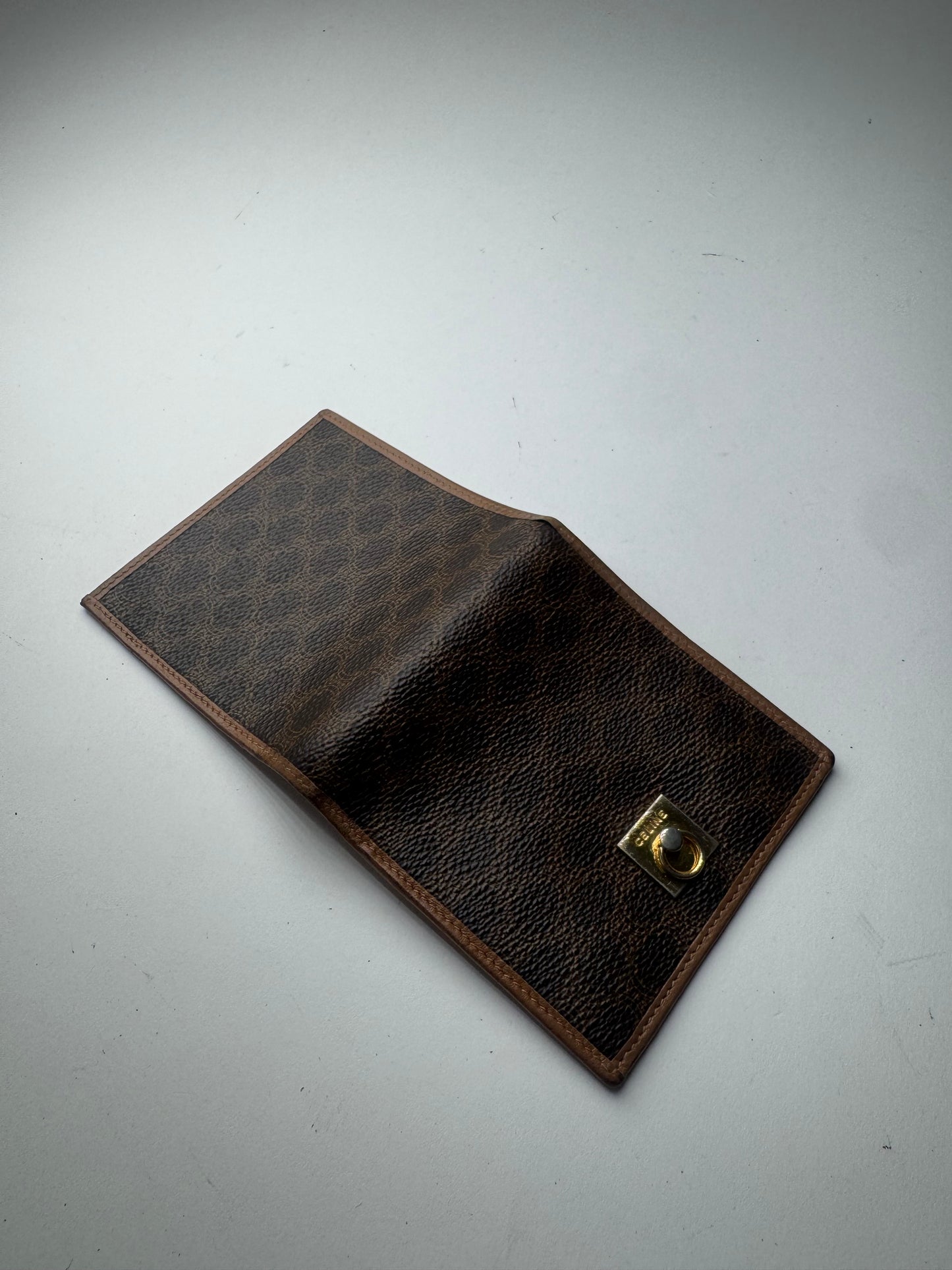 Vintage Celine Paris Leather Wallet Brown