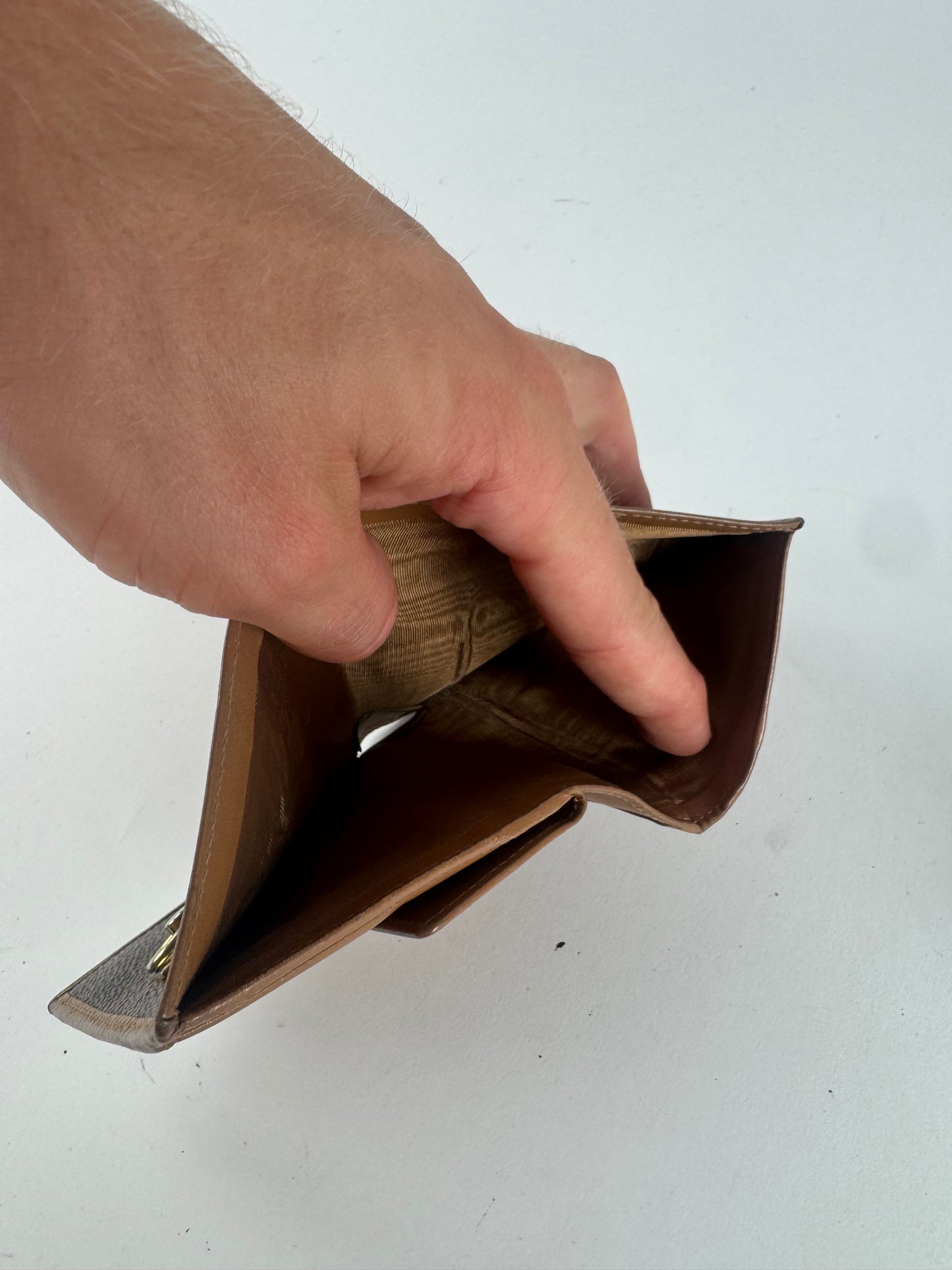 Vintage Celine Paris Leather Wallet Brown