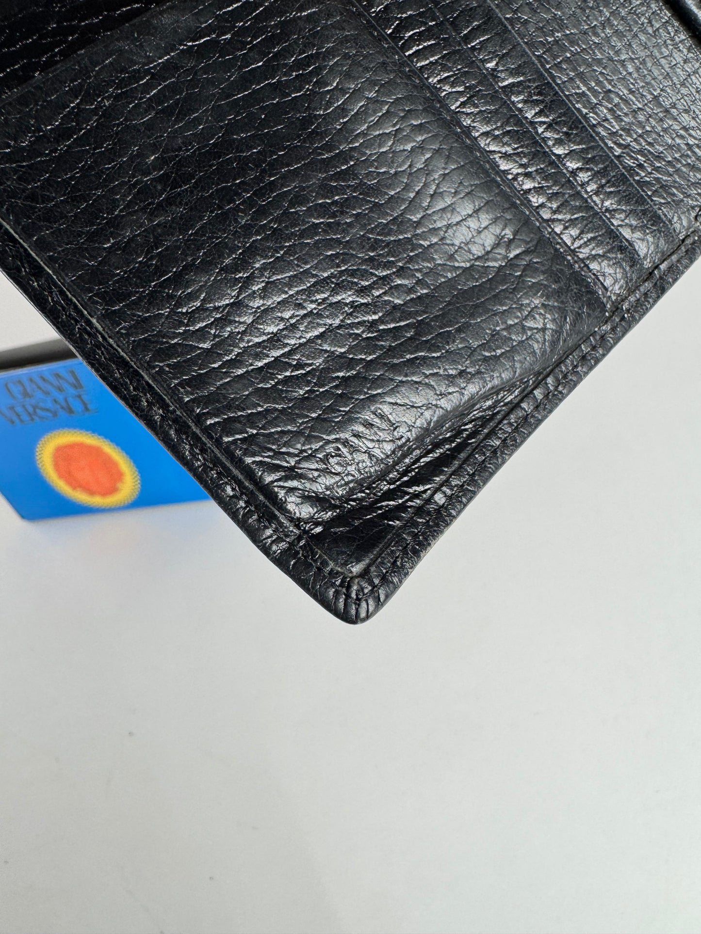 Vintage Gianni Versace Leather Wallet black