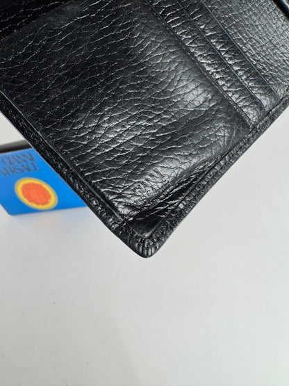 Vintage Gianni Versace Leather Wallet black