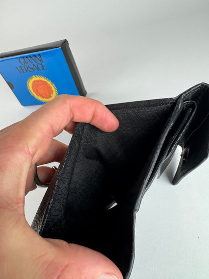 Vintage Gianni Versace Leather Wallet black