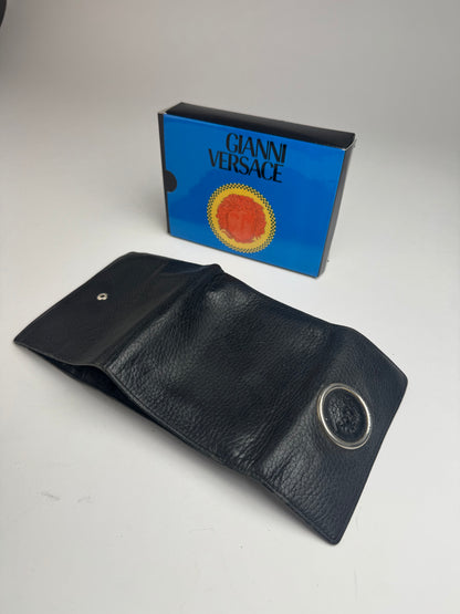 Vintage Gianni Versace Leather Wallet black
