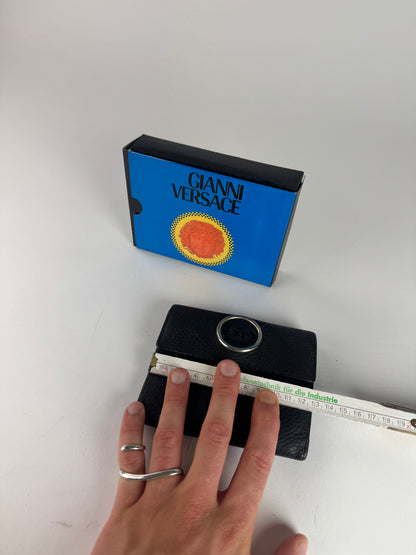 Vintage Gianni Versace Leather Wallet black