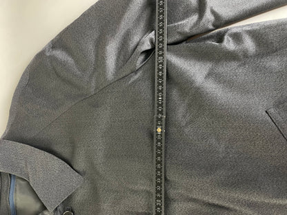 Vintage Yves Saint Laurent Men's Wool Blend Overcoat Dark Grey M