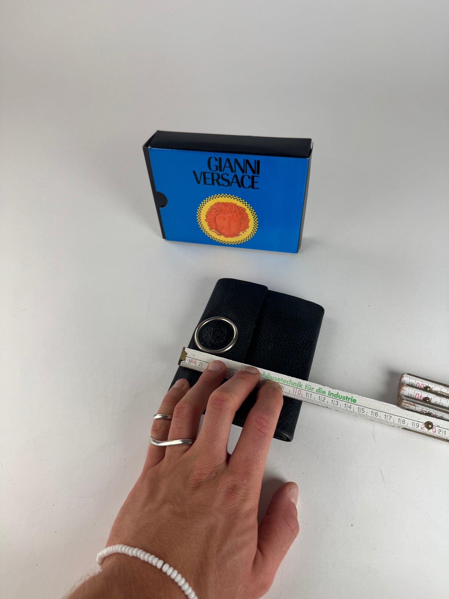 Vintage Gianni Versace Leather Wallet black