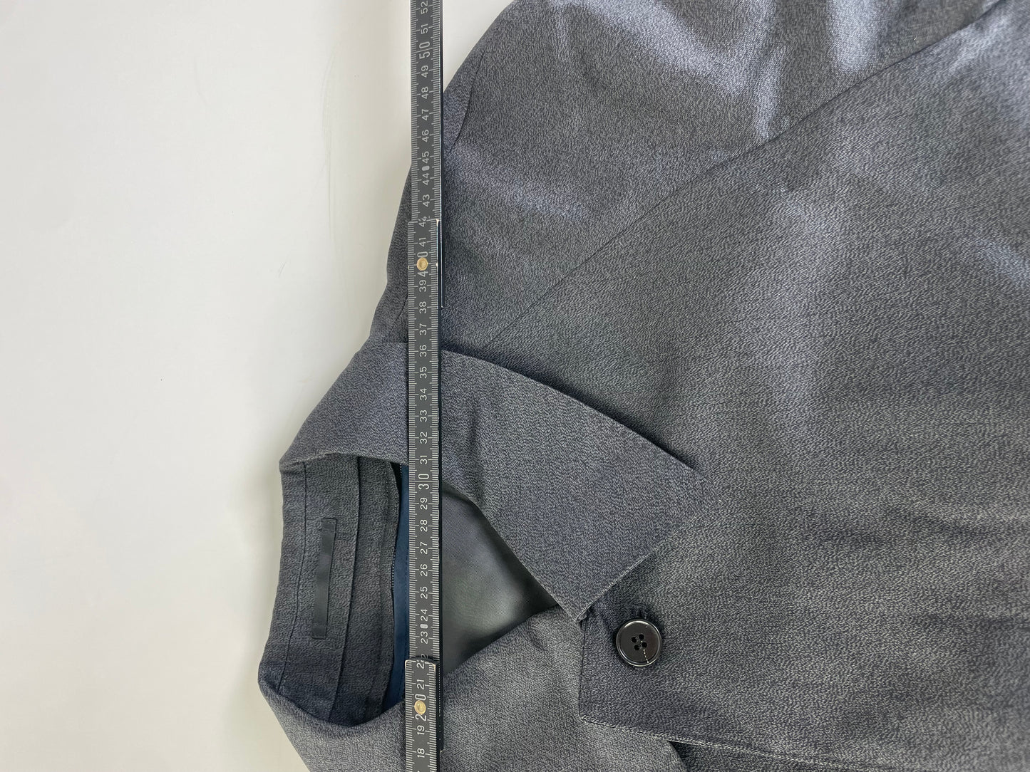 Vintage Yves Saint Laurent Men's Wool Blend Overcoat Dark Grey M