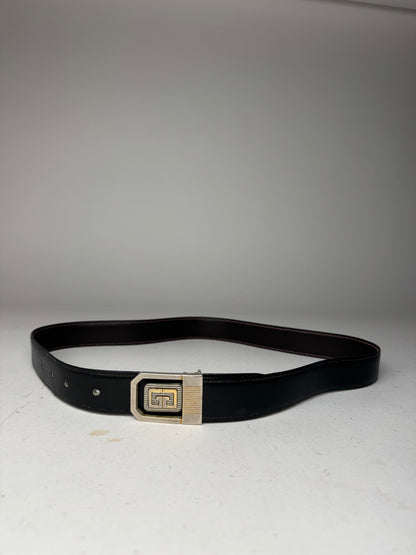 Vintage Givenchy Leather Belt black
