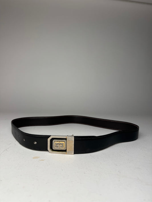 Vintage Givenchy Leather Belt black