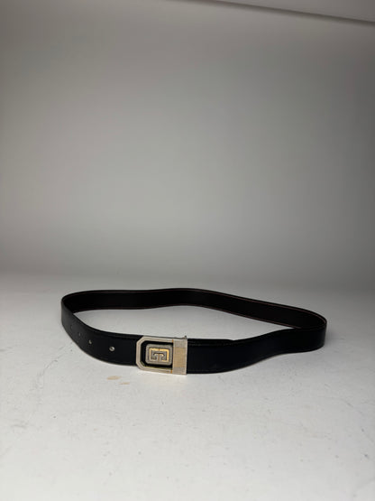 Vintage Givenchy Leather Belt black