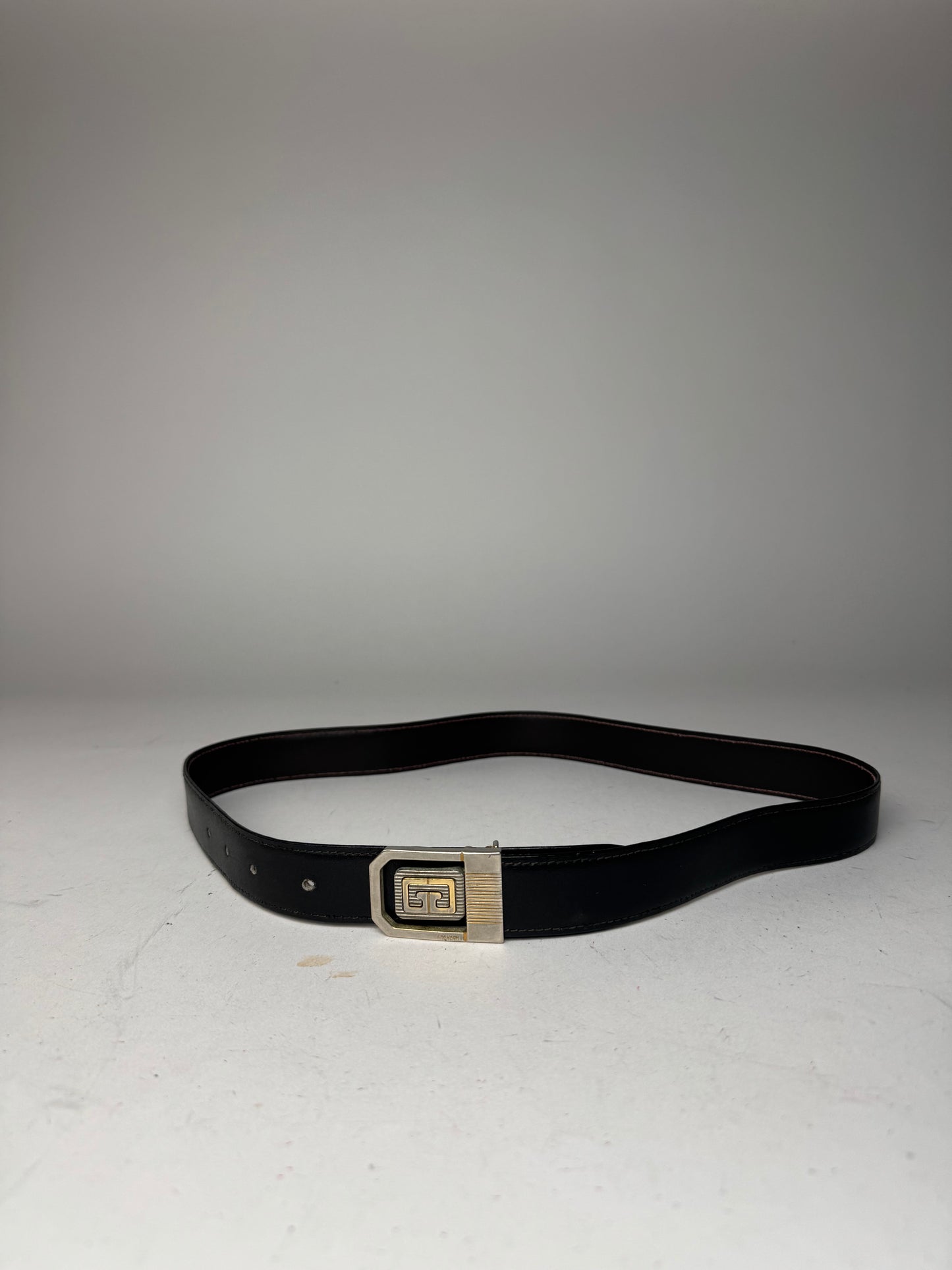 Vintage Givenchy Leather Belt black