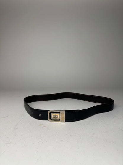 Vintage Givenchy Leather Belt black