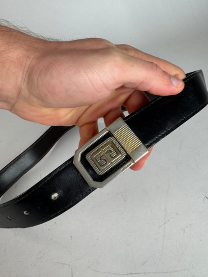 Vintage Givenchy Leather Belt black
