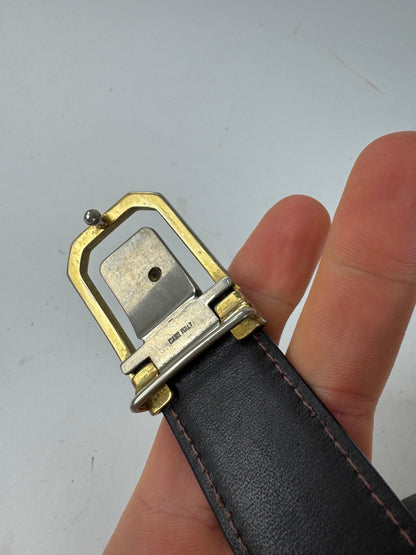 Vintage Givenchy Leather Belt black