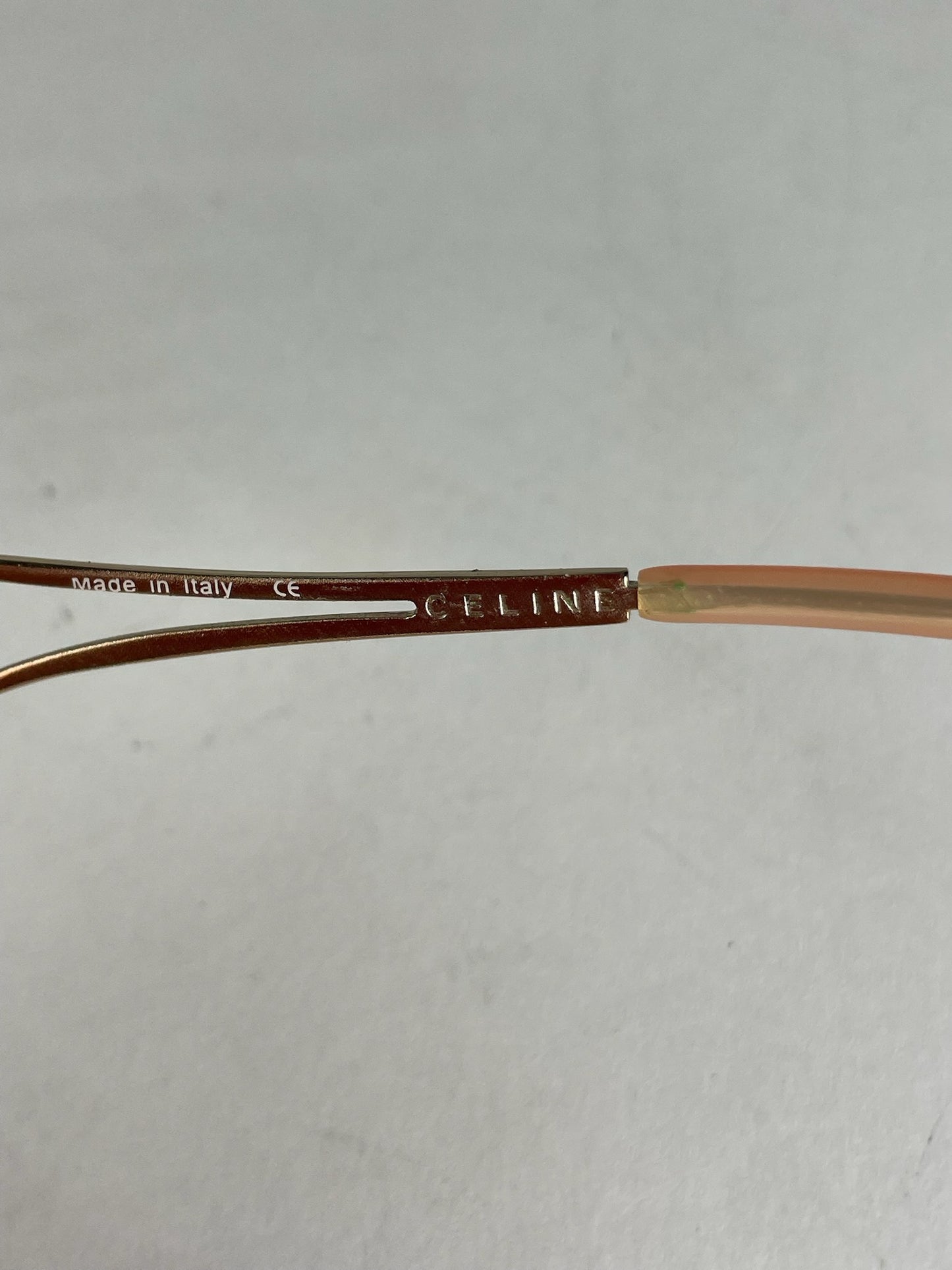 Vintage Celine Paris Rimless Sunglasses Pink