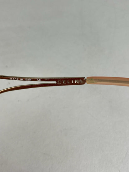 Vintage Celine Paris Rimless Sunglasses Pink