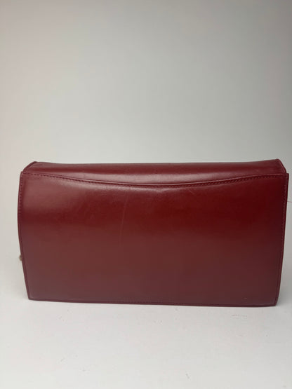 Vintage Cartier Leather Bag Burgundy
