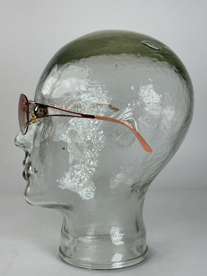 Vintage Celine Paris Rimless Sunglasses Pink