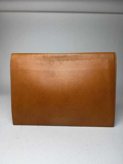 Vintage Loewe Madrid Leather Clutch Brown