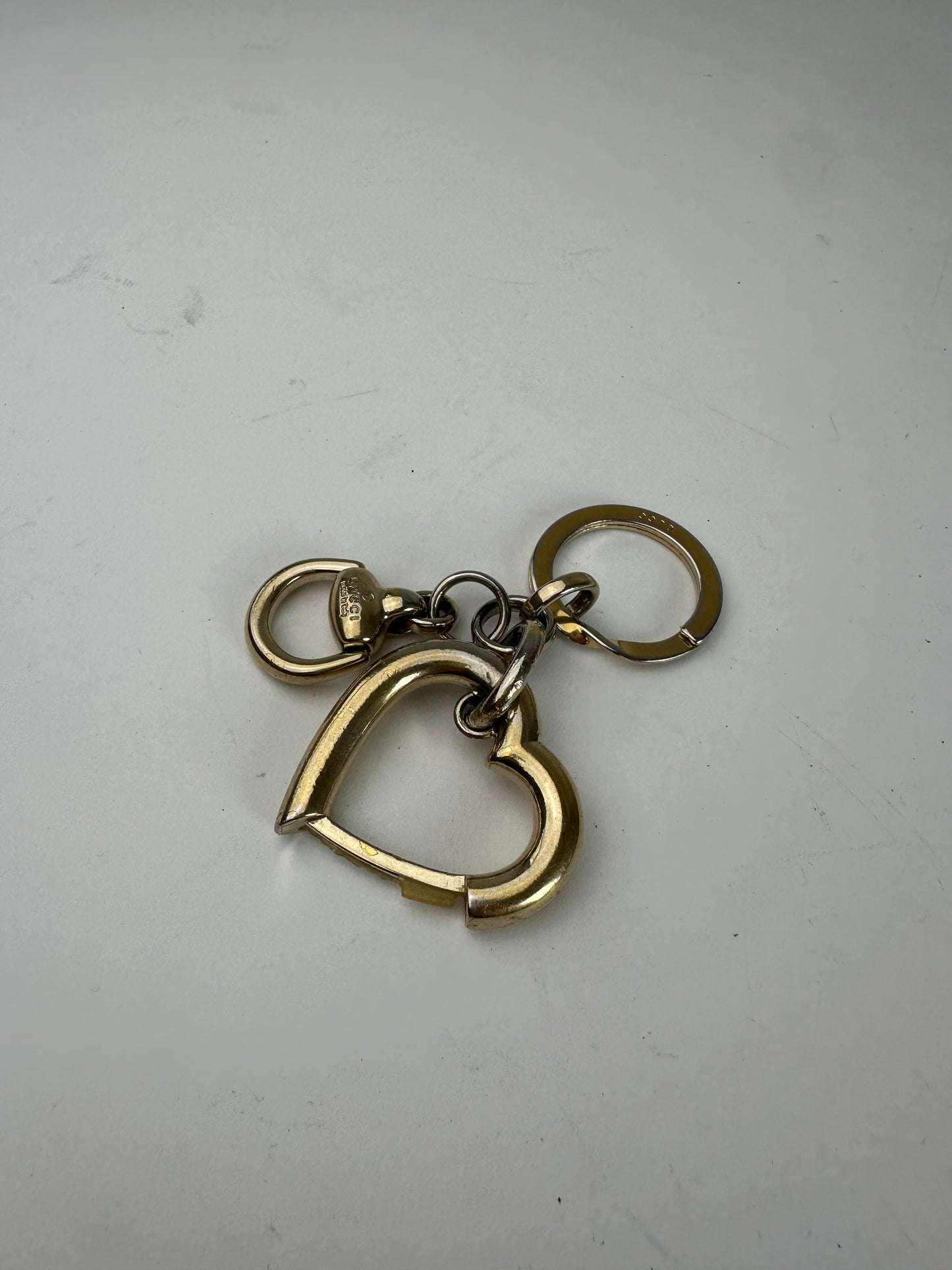Vintage Gucci Gold-Tone Heart Bag Charm