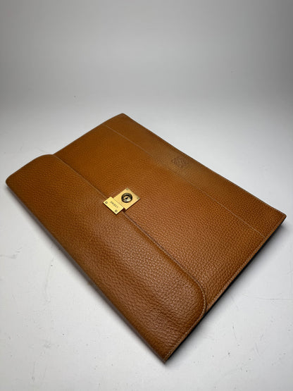 Vintage Loewe Madrid Leather Clutch Brown