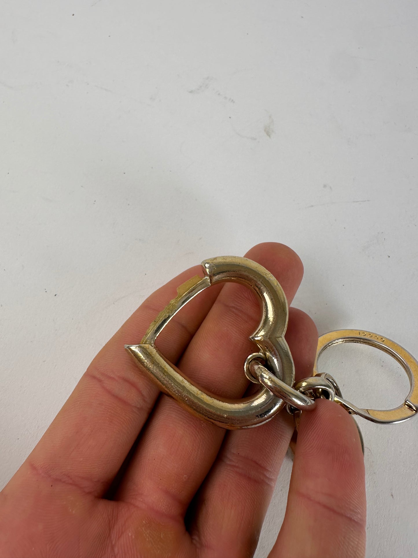 Vintage Gucci Gold-Tone Heart Bag Charm