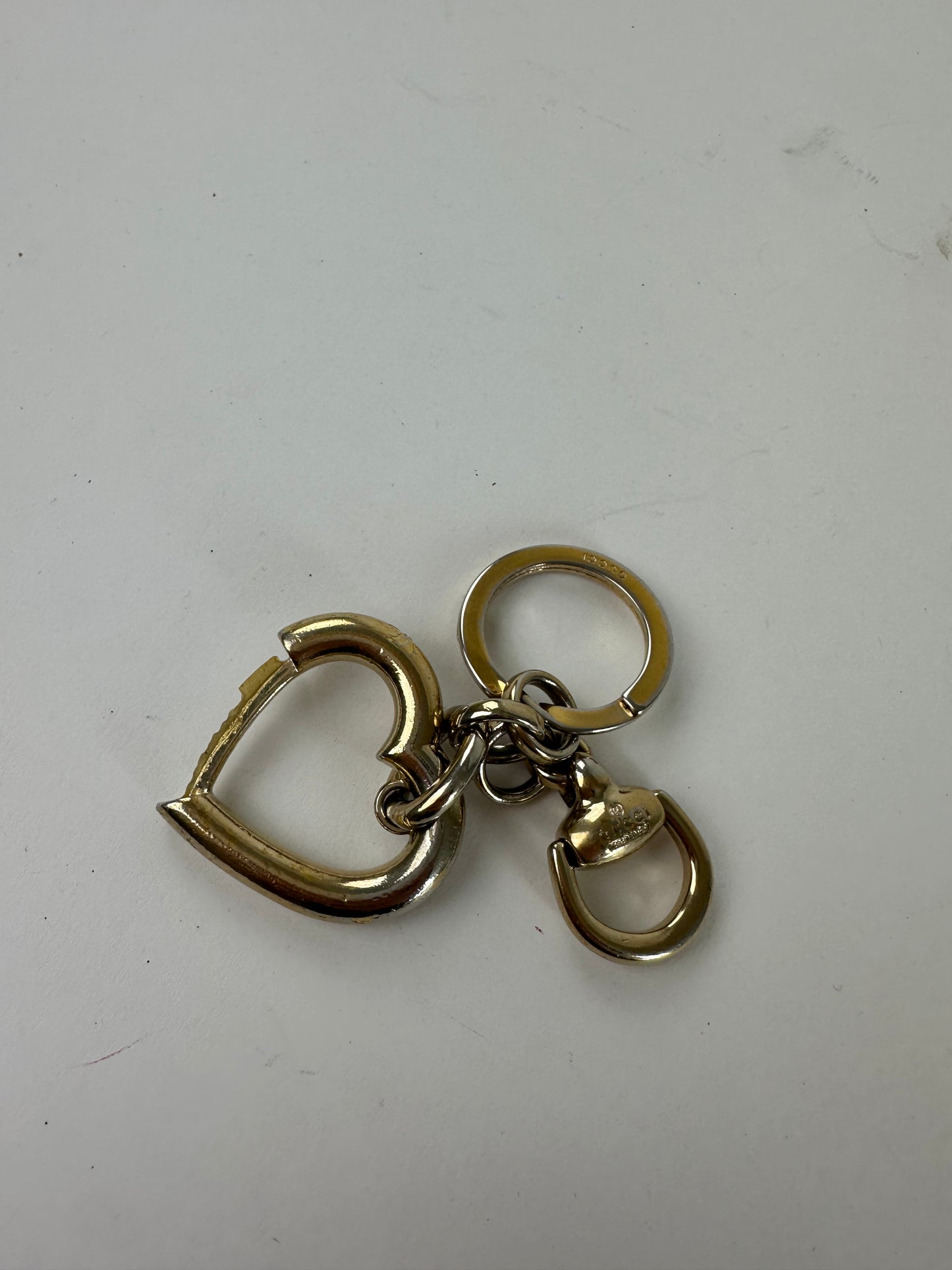 Vintage Gucci Gold-Tone Heart Bag Charm