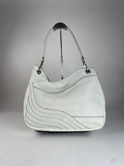 Vintage Etro Leather Handbah White