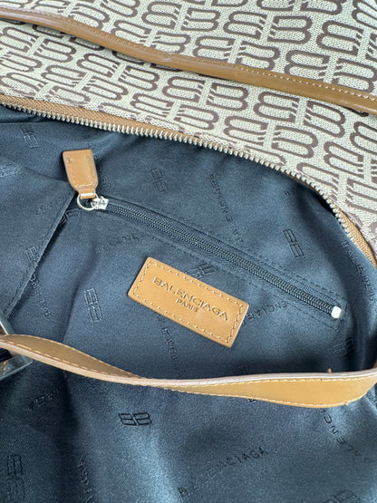 Sac Balenciaga Monogram Vintage beige marron