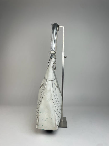 Vintage Etro Leather Handbah White