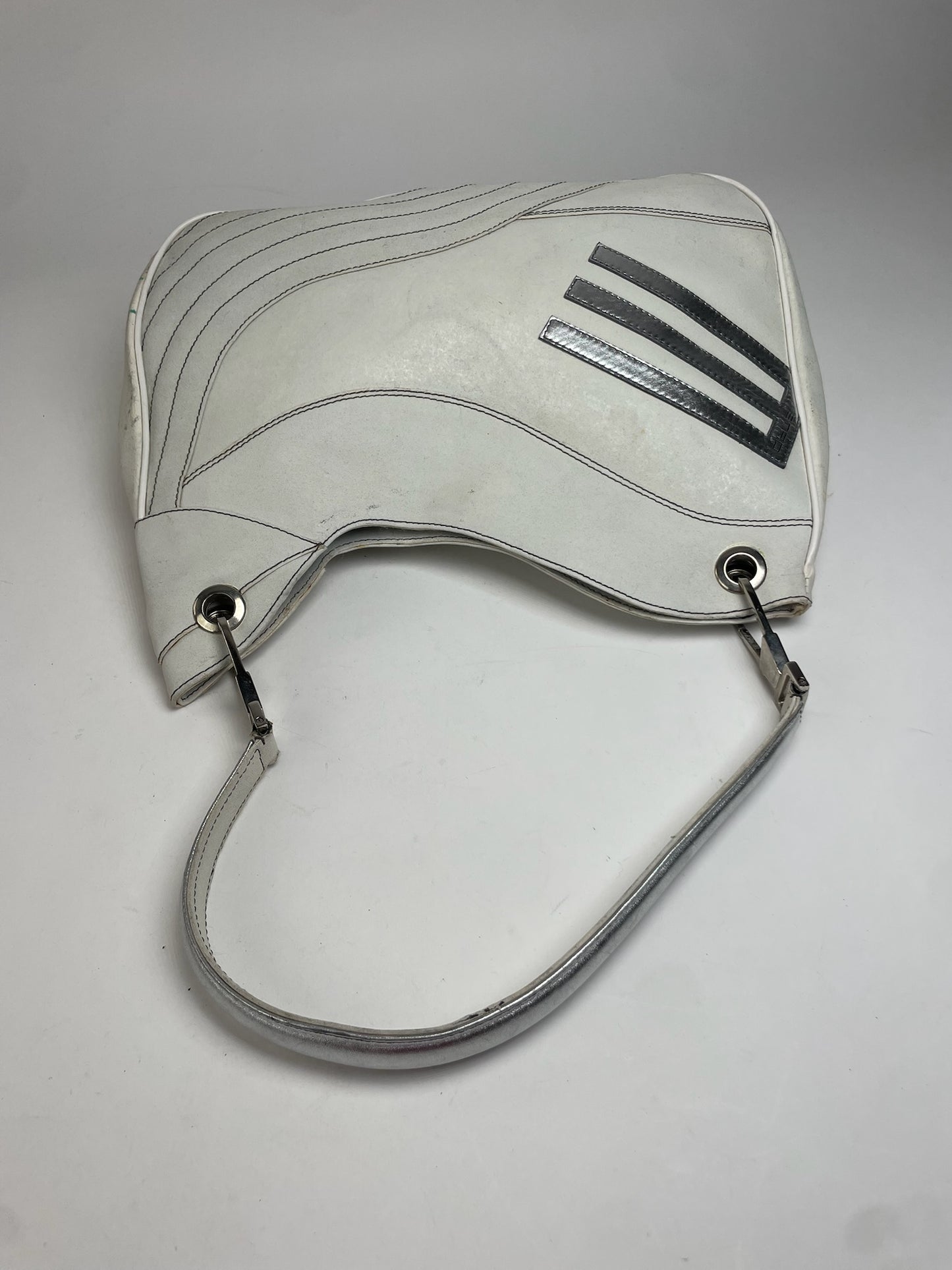 Vintage Etro Leather Handbah White