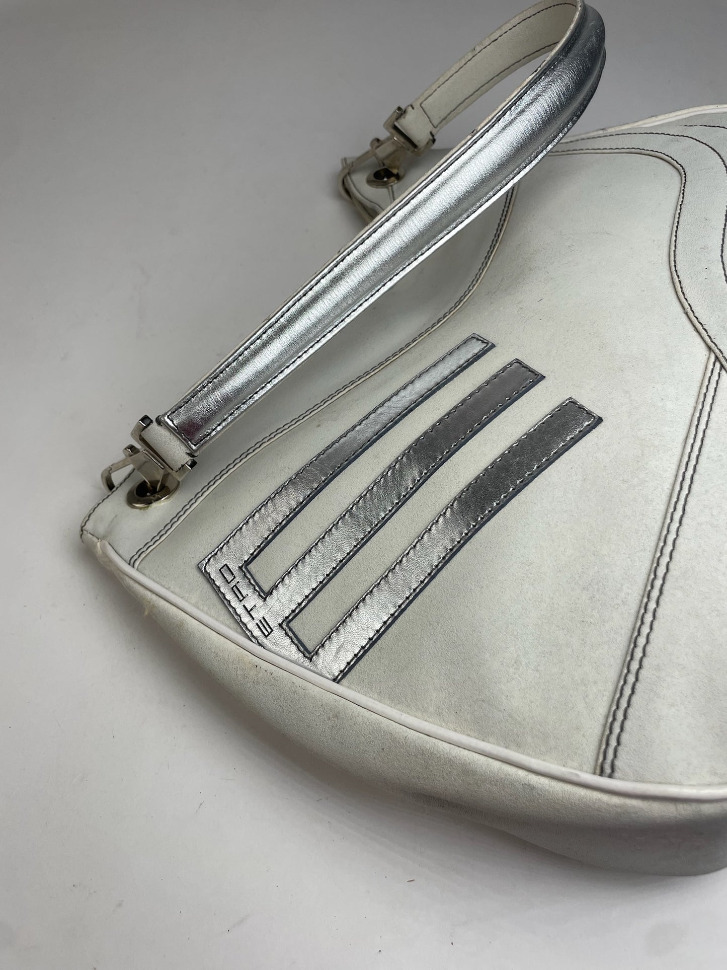 Vintage Etro Leather Handbah White