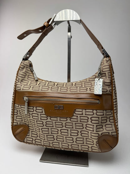 Sac Balenciaga Monogram Vintage beige marron