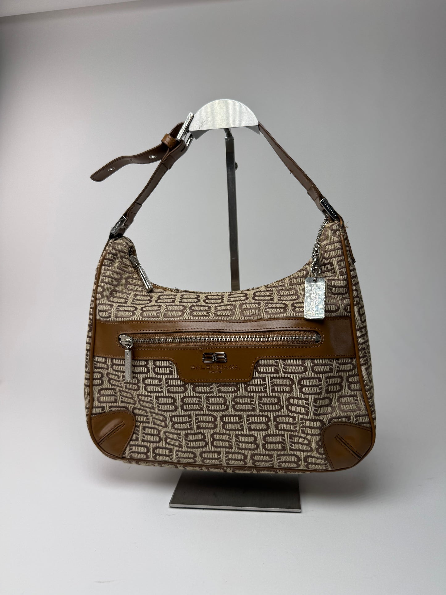 Sac Balenciaga Monogram Vintage beige marron