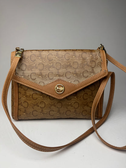 Sac vintage en cuir Celine Paris marron