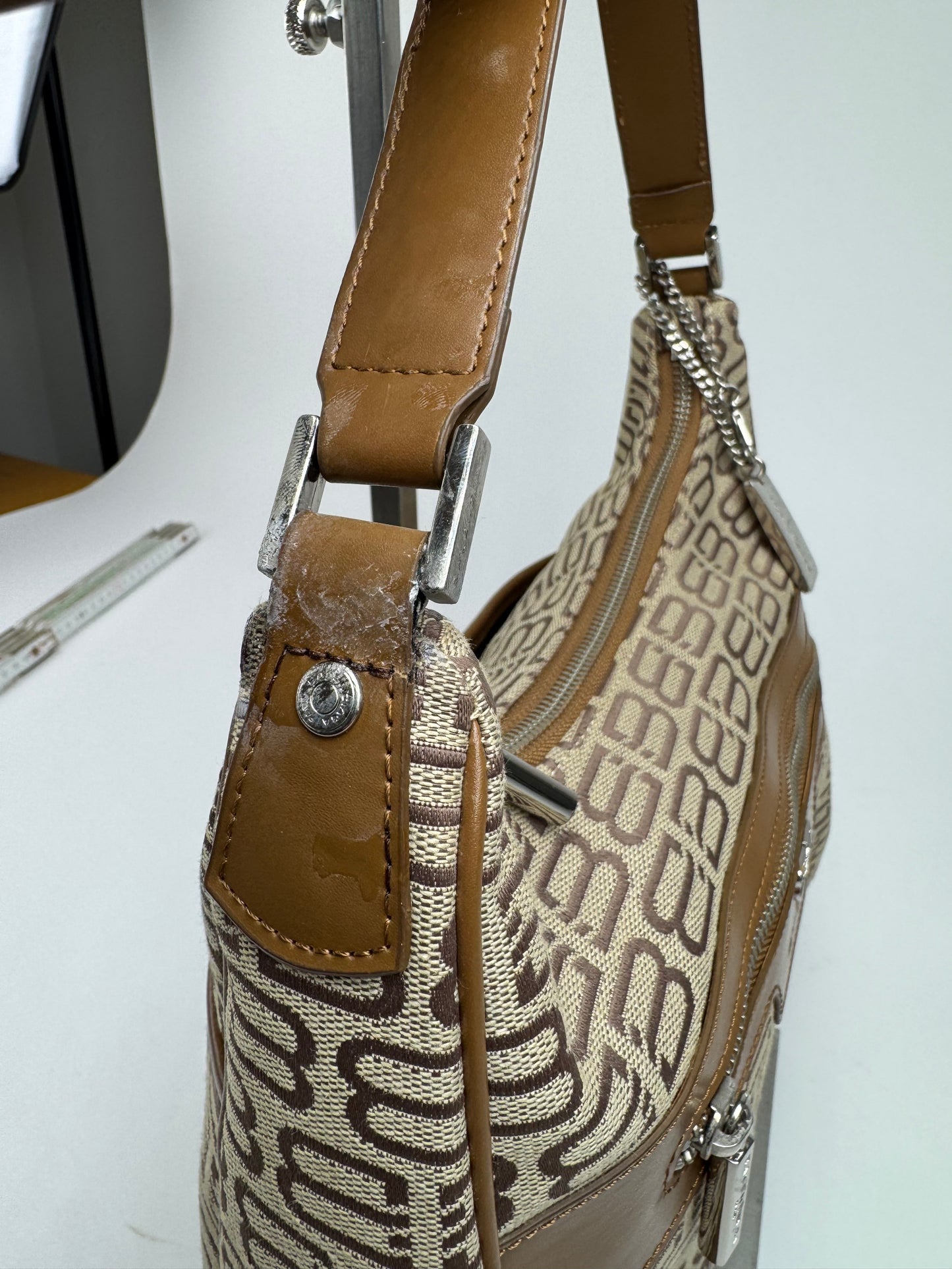 Sac Balenciaga Monogram Vintage beige marron