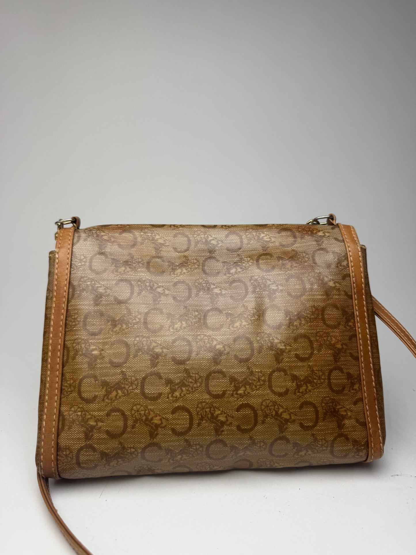 Sac vintage en cuir Celine Paris marron