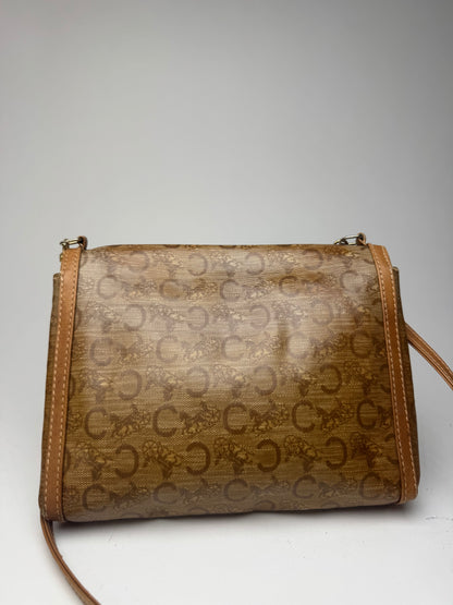 Sac vintage en cuir Celine Paris marron