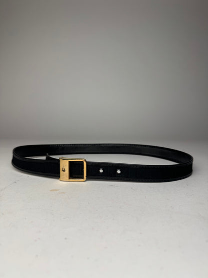 Vintage Dior Monogram Belt Black 