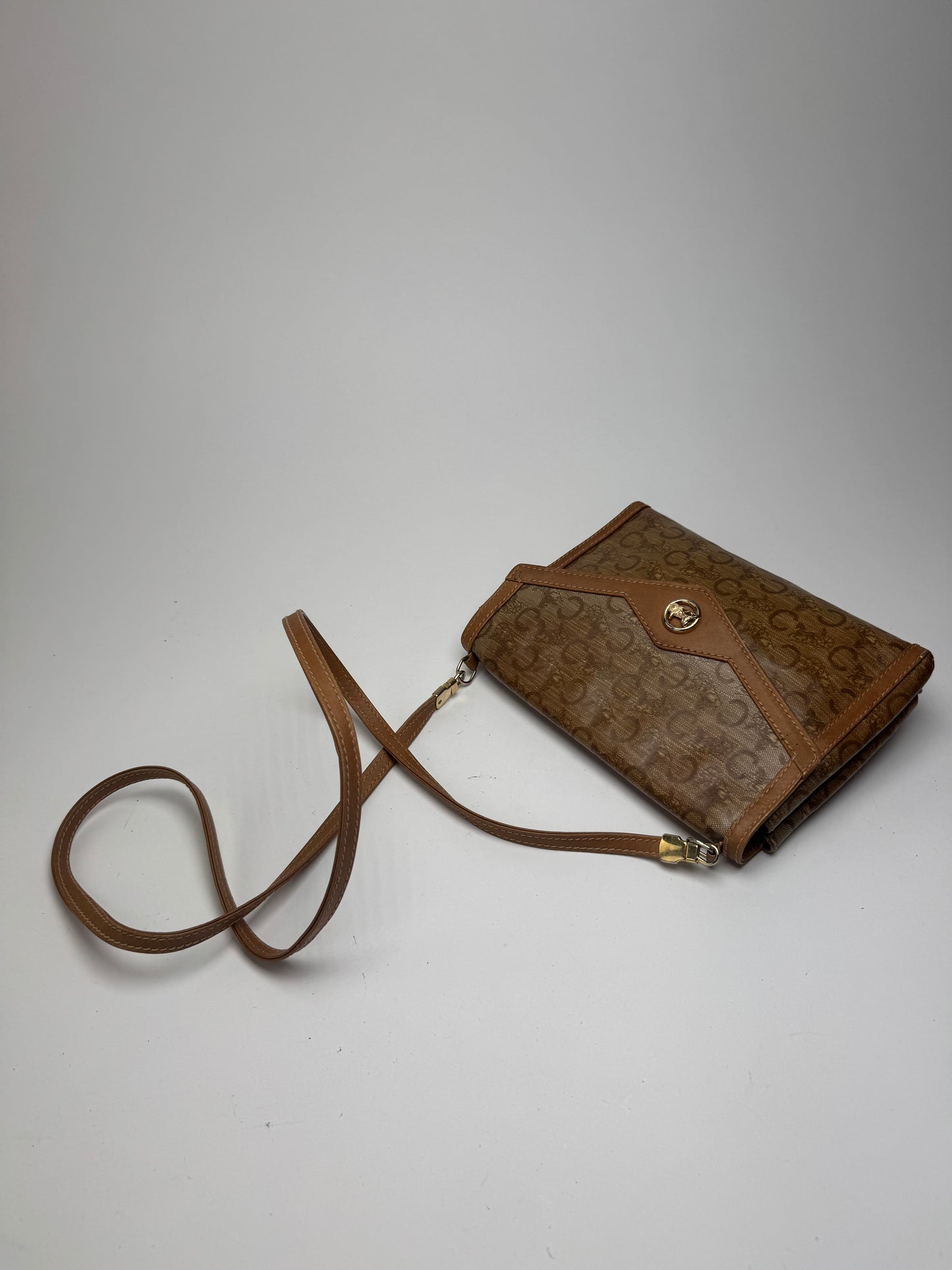 Sac vintage en cuir Celine Paris marron