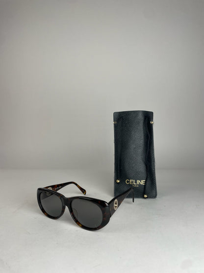 Vintage Celine Paris Ring Sunglasses Brown