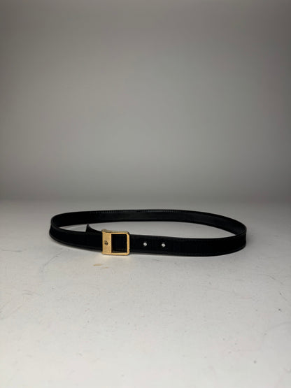 Vintage Dior Monogram Belt Black 