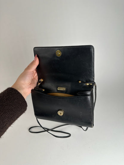 Sac vintage en cuir Givenchy 4G noir