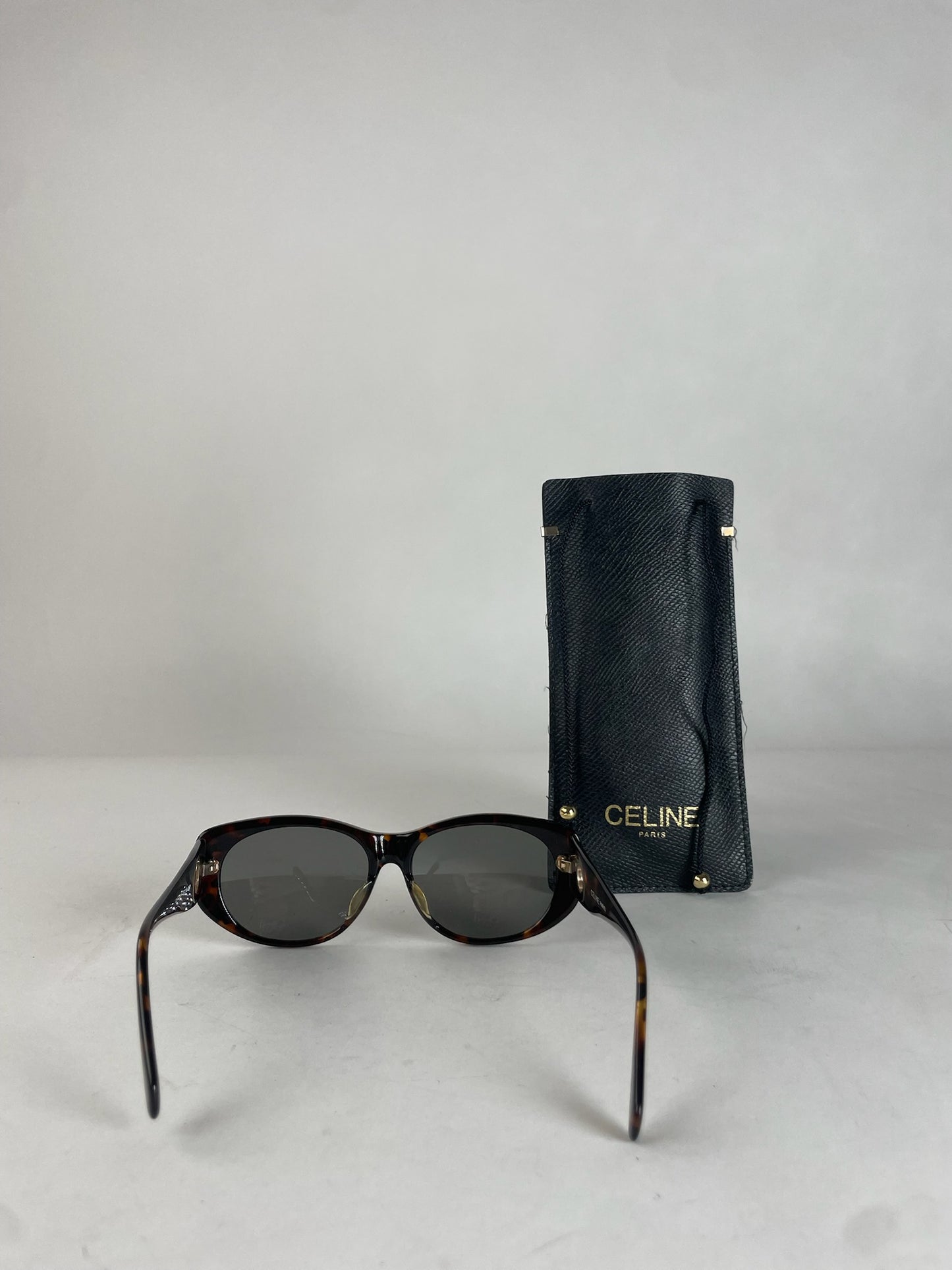 Vintage Celine Paris Ring Sunglasses Brown