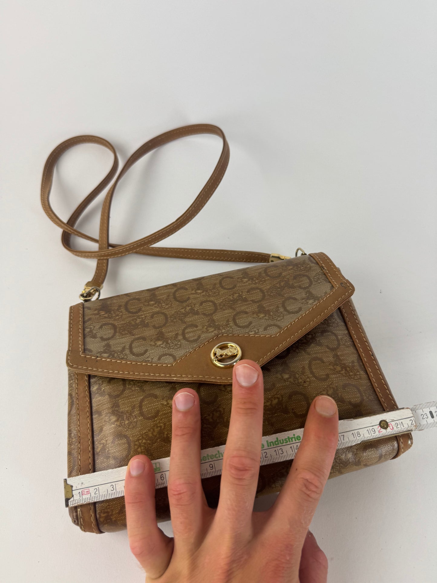 Sac vintage en cuir Celine Paris marron